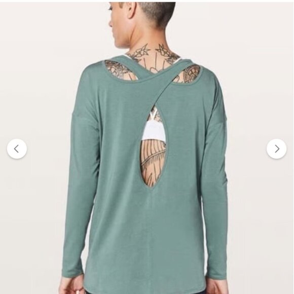 lululemon athletica Tops - Lululemon Back Into It Long Sleeve Juniper 6